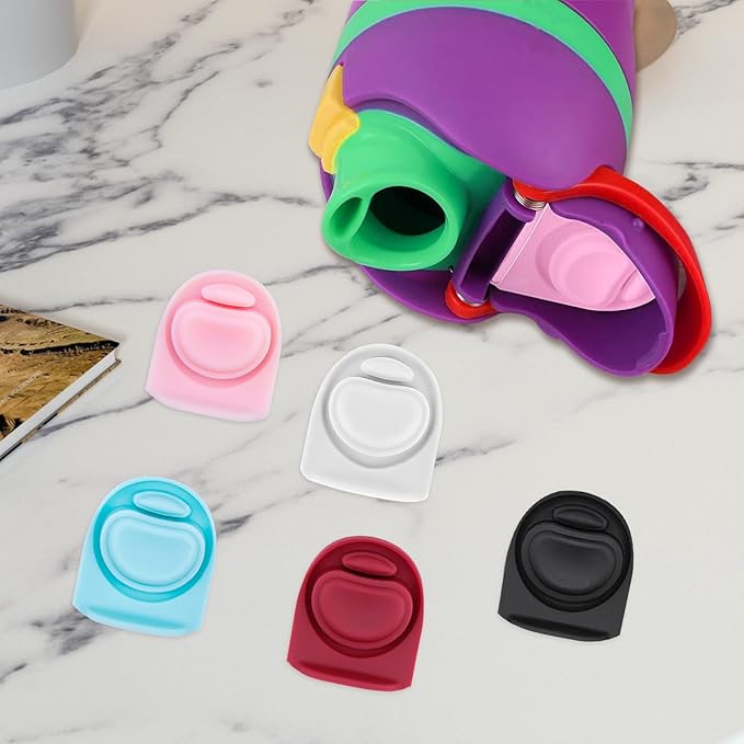 5pcs Replacement Stopper Seal Compatible with Owala FreeSip 24oz 32oz,Water Bottle Lid Insert Cap Rubber Seal Parts for Owala 16/19/24/32/40oz Spout Gasket Mouth piece Accessories F6