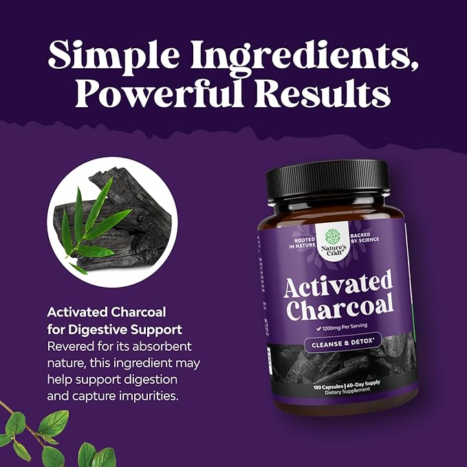 Bundle of Pure Green Coffee Bean Extract for Antioxidant Heart Health Mental Focus and Size Reduction and Cleanse and Detox Activated Charcoal Capsules for Bloating Relief and Body Detox Cleanse