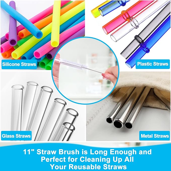 XANGNIER 3 Pack Water Bottle Cleaner Brush Kit-Cleaning Set for Sports Water Bottle, Baby Bottles, Tumbler Cup Bottle Cleaner Brush