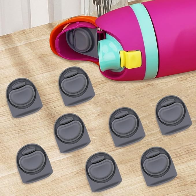 8 Pcs Replacement Rubber Seal Stopper Compatible with Owala FreeSip,Water Bottle Top Gasket Lid for Owala 16/19/24/32/40oz Bottle Mouth Cap Silicone Stoppers Parts Insert Accessories 8AB-U2