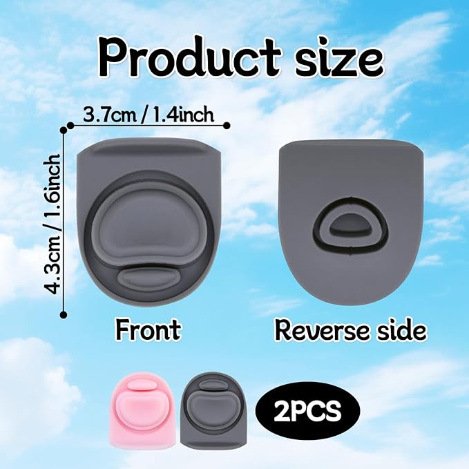 2 Pcs Replacement Rubber Seal Stopper Compatible with Owala FreeSip,Water Bottle Top Gasket Lid for Owala 16/19/24/32/40oz Bottle Mouth Cap Silicone Stoppers Parts Insert Accessories 2PB-1