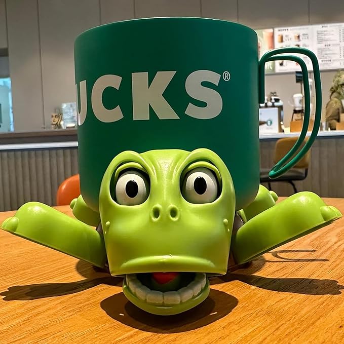 JOD® Turtle Coaster, 3D Printed Funny Tea Coasters with Interactive Expression, Turtle Cup Holder, Liftable Limbs & Expressive Face for Turtles,Tortoise Lover Gag Gifts Home Decor(Light Green Pro)