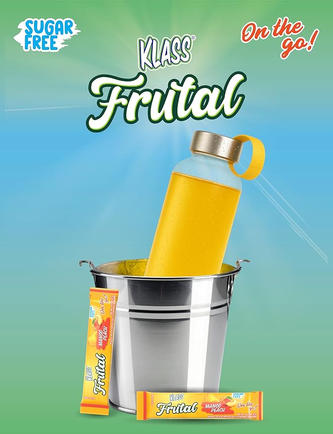 Árbol Frutal On-The-Go! | Powdered Drink Mix – Mango Peach Flavor, Sugar Free – 30 Stick Packs