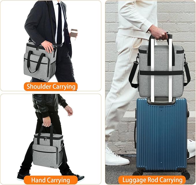 Travel Coffee Maker Carrying Bag Compatible with Keurig K-Mini or K-Mini Plus, Single Serve Coffee Maker Portable Storage Bag with Shoulder Strap,Grey(Bag Only)