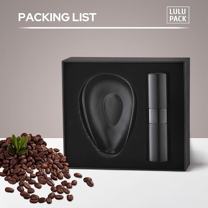 Lulupack Coffee Bean Dosing Cup with 20ML Spray Bottle, Coffee Measuring Cups & Espresso Bean Spritzer Kit