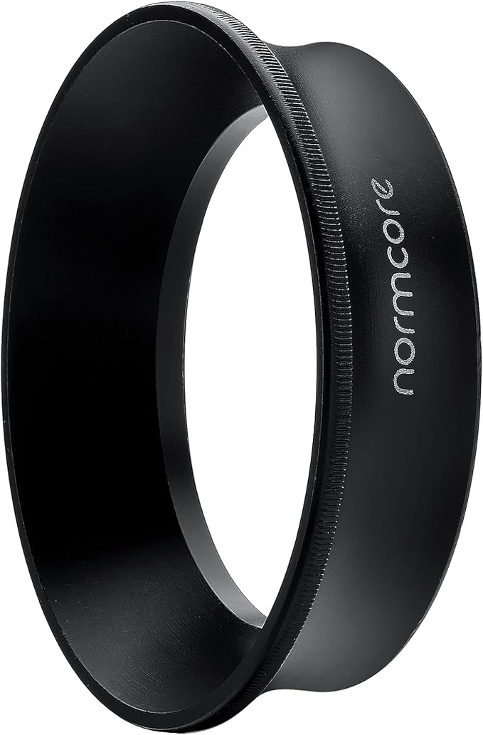Normcore 51mm Magnetic Dosing Funnel, Espresso Dosing Ring, 18mm Anodized Aluminum with 8 Neodymium Magnets Compatible with 51mm Delonghi Decica Portafilter, Black