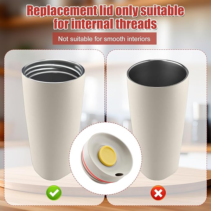 Replacement Lid for Owala SmoothSip Slider 20oz & 12oz, Top Cover Compatible with Owala 24oz Coffee Tumbler, Coffee Travel Mugs Leakproof Accessories, BPA-Free (Grey)