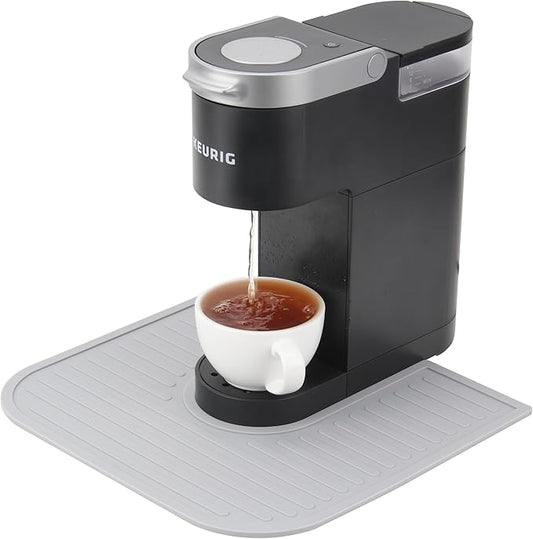 Silicone Coffee Mat for Keurig K-Mini Coffee Maker, Coffee Bar Accessory for Countertop, Espresso Machine Accessories, Splash-proof Design, Dishwasher Safe