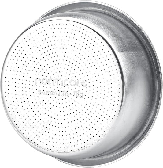 Normcore 54mm Precision High Extraction Basket, 16-18g Portafilter Basket for 54mm Espresso Machines, Includes Paper Filters (200pcs) and 53.3mm Puck Screen, 0.8mm Thickness, 0.28mm Hole Diameter
