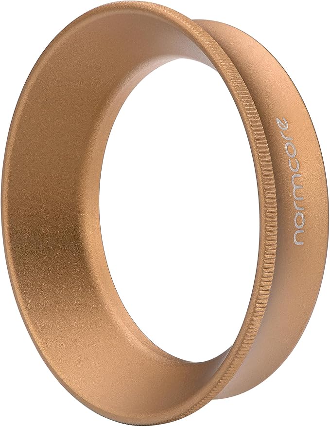 Normcore 54mm Espresso Dosing Funnel V2, Magnetic Dosing Ring, 18mm Anodized Aluminum with 15 Neodymium Fit Breville 54 mm Bottomless Portafilter, Bronze