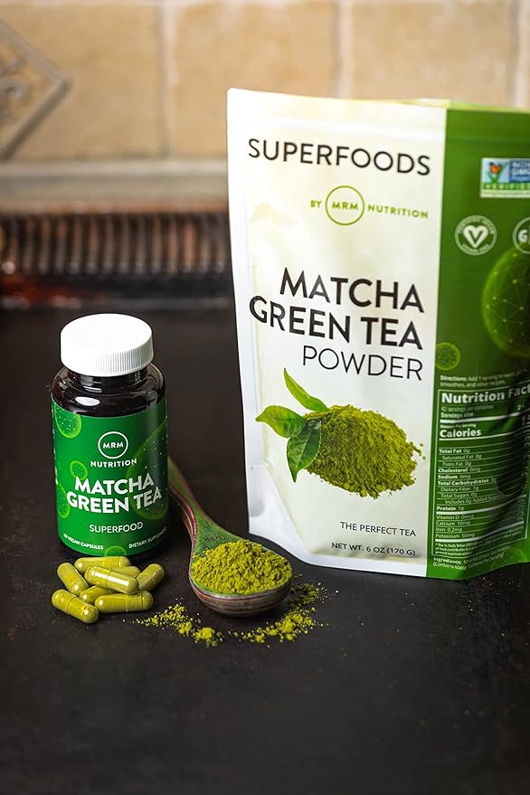 MRM Superfoods Matcha Green Tea Powder | Japanese Green Tea | Superfood for Matcha Latte, Smoothies & Baking | Vegan & Gluten-Free | 6 oz