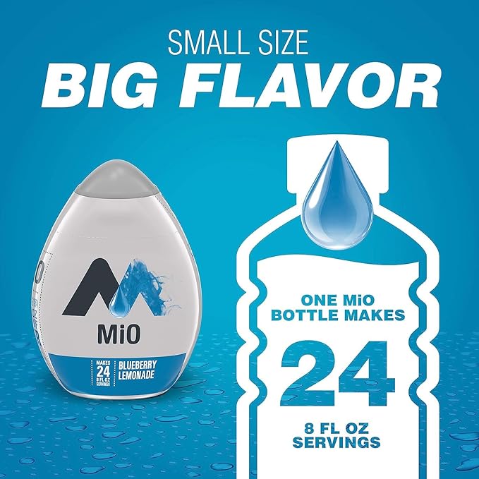 MiO Energy Liquid Water Enhancer,1.62 Fluid Ounce, Blueberry Lemonade (Pack of 3)