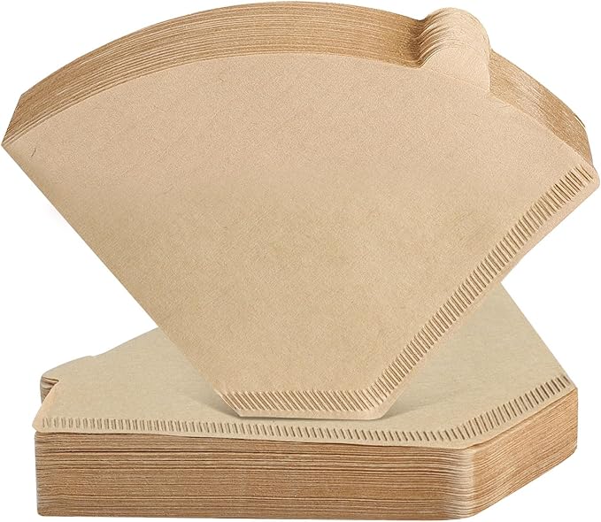 160 Count Cone Coffee Filters #4, Clinuse Unbleached Size 04 Coffee Filters 8-12 Cup, Disposable Natural Paper Filters, No.4 Cone Filters for Ninja, Cuisinart, Pour Over and Drip Coffee Maker