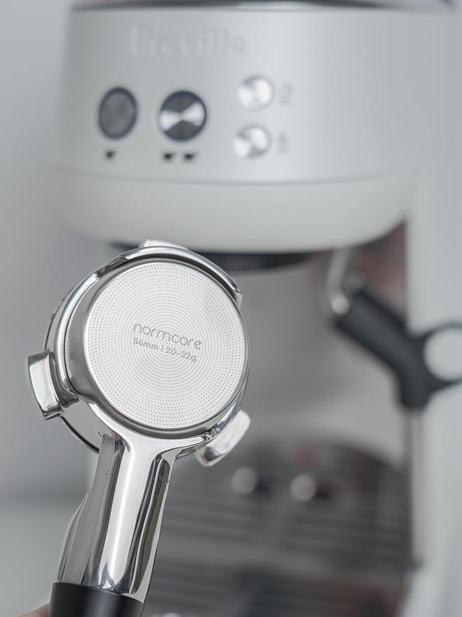 Normcore 54mm High Extraction Filter Basket, Triple Shot, 22g Portafilter Precision Filter Basket For 54mm Breville Sage Espresso machines, Comes with a 53.3mm Puck Screen, Espresso Paper Filters