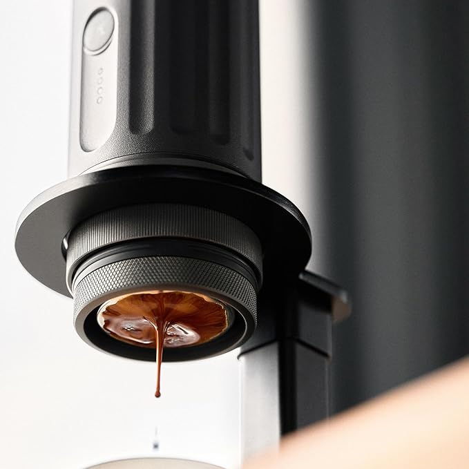 IKAPE Newly KAPO K2 Portable Espresso Machine with Bl uetooth APP Connect & 51mm Bottomless Basket, Electric Coffee Maker 20 Bar Pressure, for Home, Travel, Camping