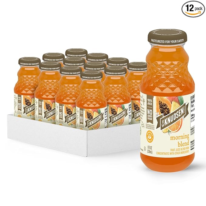 R.W. Knudsen Organic Morning Blend Juice, 8 fl oz (12 Pack)