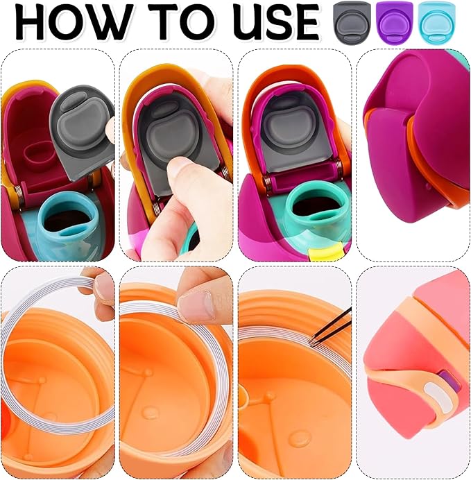 3 Sets Replacement Seal Stopper and O Ring Gasket Compatible with Owala FreeSip 24oz 32oz,Water Bottle Lid Insert Cap Rubber Seal Parts for Owala 16/19/24/32/40oz Mouth Piece Accessories Z3K11