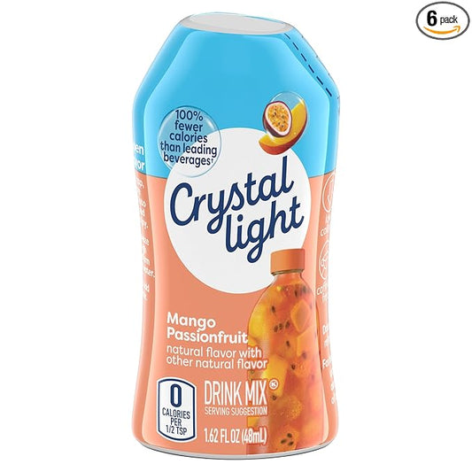 Crystal Light Liquid Drink Mix Mango Passionfruit Flavor 1.62 Oz (Pack of 6) by Crystal Light