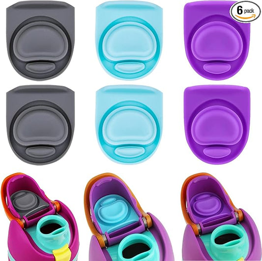 6pcs Rubber Seal Replacement Stopper Compatible with Owala Freesip16/19/24/32/40oz Spout Lid,Water Bottle Gasket Silicone Cap Insert Gasket Stopper Replacement Parts Accessories Y6A1-03