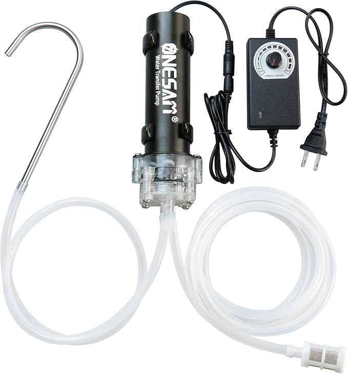 Food Grade Electric Water Transfer Pump Siphon Self-Priming Small Water Pump 110-240V 2L/Min Adjustable Flow for Home Brew Wine, Beer, Kombucha, Ice Maker, Bottled Water, Coffee, Cooking, Aquariums