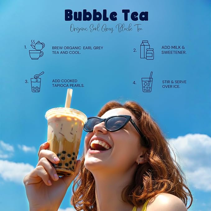 Life Plus Style Gourmet The Secret Garden Organic Earl Grey Black Tea Caffeinated 50 Premium Tea Bags Natural Bergamot Citrus Non GMO Gluten Free Hot or Iced Tea