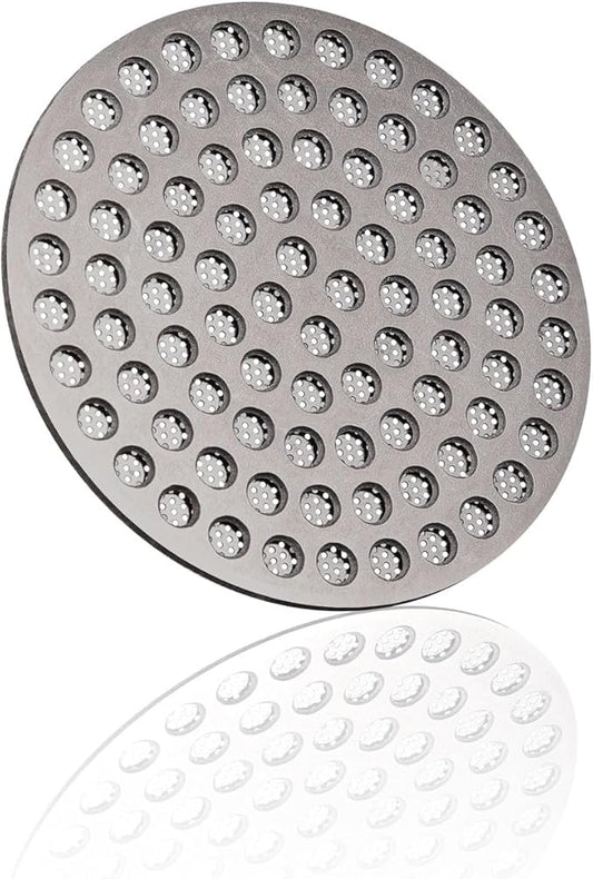 Espresso Puck Screen, SANTOW 51mm Portafilter Shower Screen Puck Mesh - Thickness 1.5mm, 304 Stainless Steel with Titanium PVD Coating, Dual Layer Filter