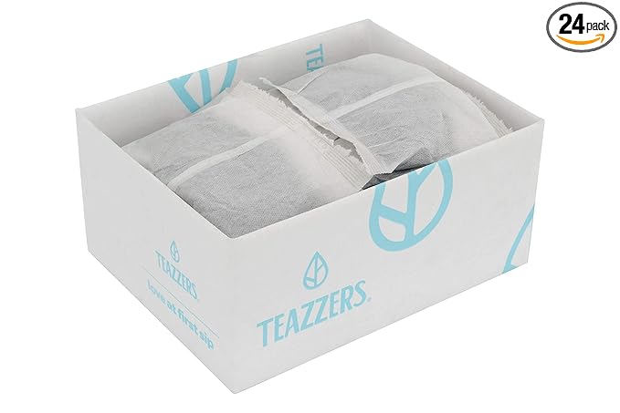 Teazzers Premium All-Natural Green Tea Bags – Great for Foodservice Commercial Ice Tea Brewers | Unsweetened USA-Made Bulk Green Tea for Restaurants, Cafés & Home Brewing (4 Ounce, 24 Count)