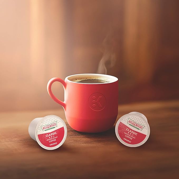 Krispy Kreme Doughnuts Classic, Keurig Single Serve K-Cup Pods, Medium Roast Coffee 48 Count