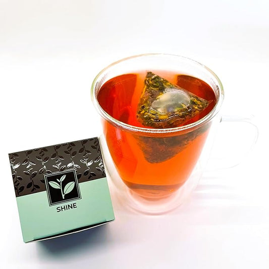 Pure And Easy Tea, Serenity Herbal Tea Sampler, 15-Count Whole-Leaf Caffeine-Free Variety, Designed to Restore Calm & Balance, BPA-Free Plant-Based Tea Bags, Premium Wellness Gift Box (49.5g)