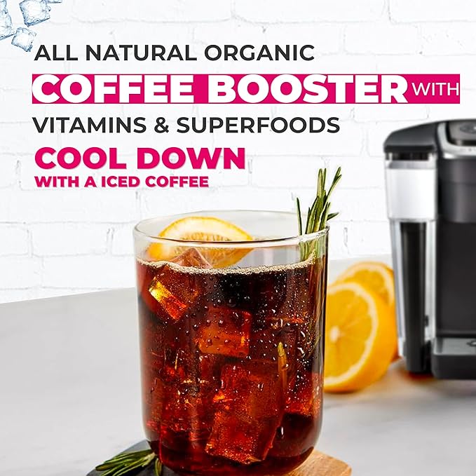 SOLLO Organic Detox Coffee Pods, Supports Diet & Metabolism with Herbal Extracts, Bold Dark Roast, Single Serve Pod, Compatible with Keurig K-Cup Brewers, 24 Ct