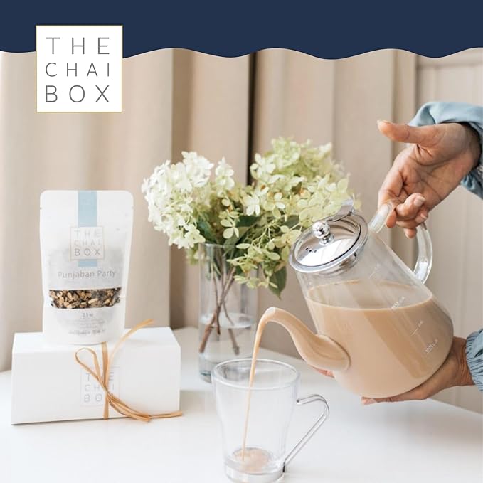 The Chai Box Loose Leaf Ginger Fennel Tea - Vegan & Gluten Free | Caffeinated Black Tea made with Candied Ginger, Cardamom & Fennel (Pack of 1) 2.5 oz | Makes 25 Cups | Small Batch Loose Leaf Tea with Whole, Premium Spices