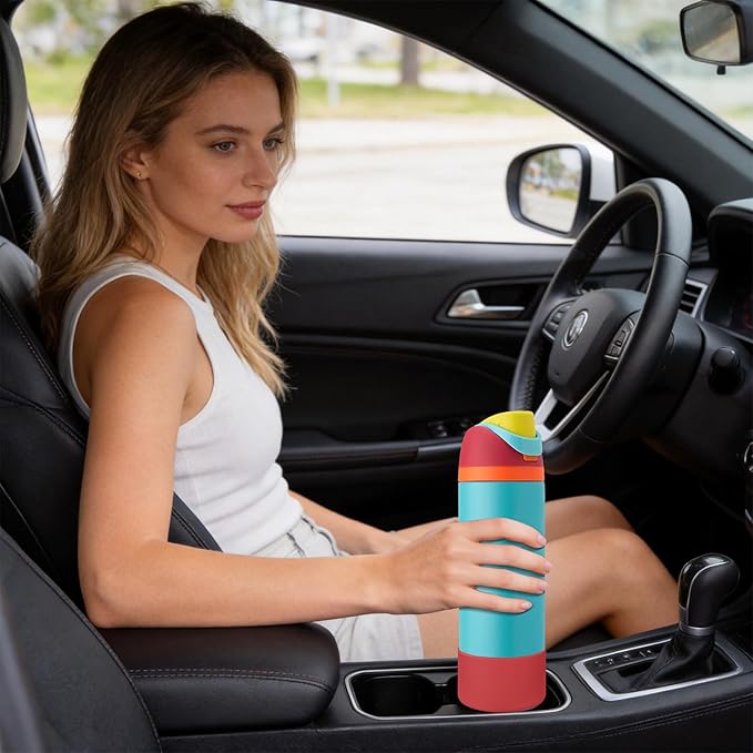 2PCS Silicone Water Bottle Boot, Compatible with Owala 24oz 32oz 40oz, Protective Anti-Scratch & Anti-Dent No Noise Sleeve Cover for FreeSip/Twist/Flip Water Bottles (Burgundy, 40oz)
