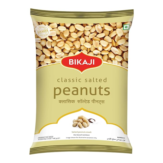 Bikaji Mel Jol 200g & Classic Salted Peanuts 150g | Crunchy Bar Snack, Tea-Time Munchies & Party Mix | Authentic Munching Pack for Sharing & Everyday Snacking