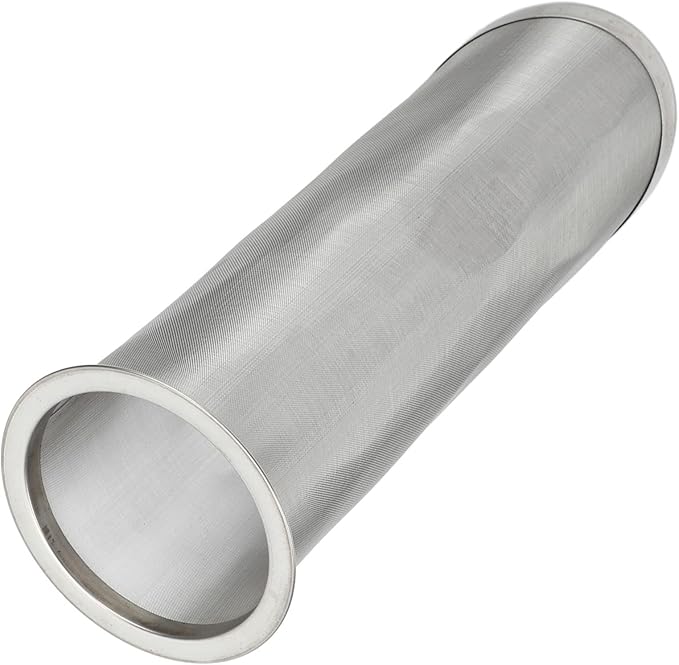 Coffee Filter, Stainless Steel Reusable Cold Brew Coffee Filter, Wide Mouth Mesh Cylindrical Coffee Filter With White Gasket(8x21cm/3.1x8.2in)