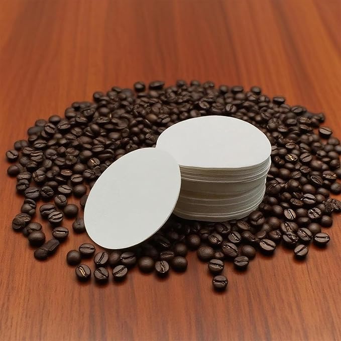 600Pcs Replacement Paper Filters, 2.5" Round Coffee Filters Compatible with Aeropress Coffee Maker and Moka Pot, Unbleached Disposable Coffee Filters