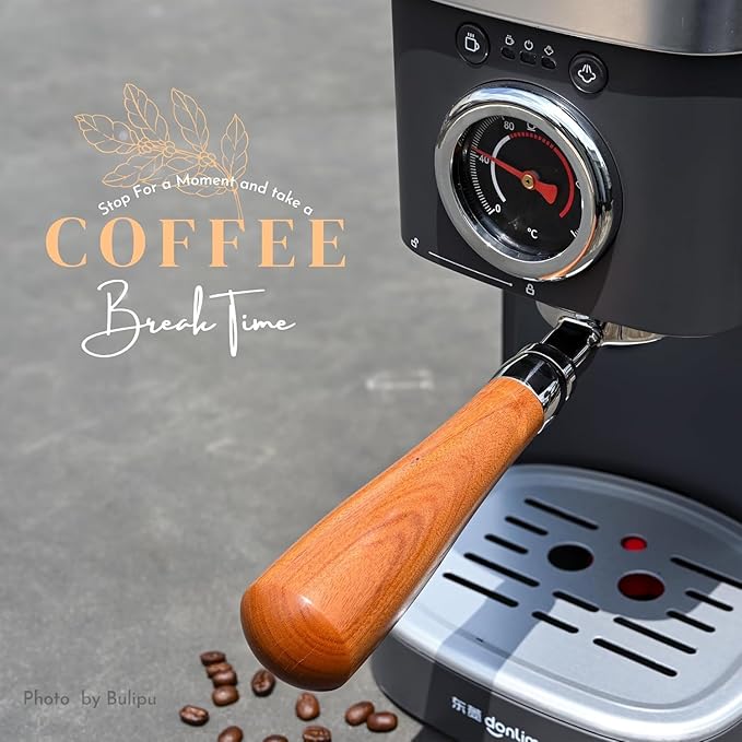 51mm Bottomless Portafilter, 3 Ears Espresso Portafilter for Gevi, Capresso, DONLIM, Mr. Coffee Cafe Barista, Bella Pro Series, Swan Nordic Espresso Machine, 4mm Thick