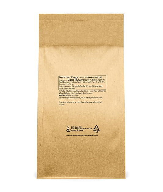 Pure Original Ingredients Cocoa Powder (2 lb) Pure Dutch Process