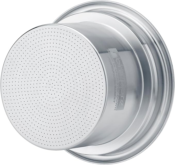 Normcore 58mm to 49mm Step-Down Portafilter Basket Kit, CNC-machined From a Solid Block of 304 Stainless Steel, 0.28mm Holes, Includes Dosing Funnel, 49mm Puck Screen, 200 Papers Filter