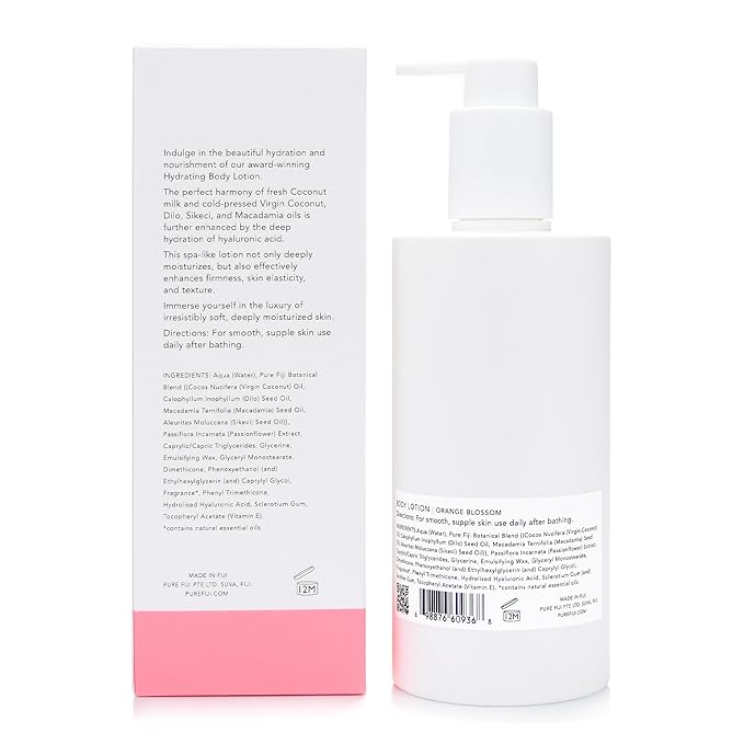 PURE FIJI Hydrating Body Lotion, Orange Blossom (10.14 Fl.Oz /300ml)