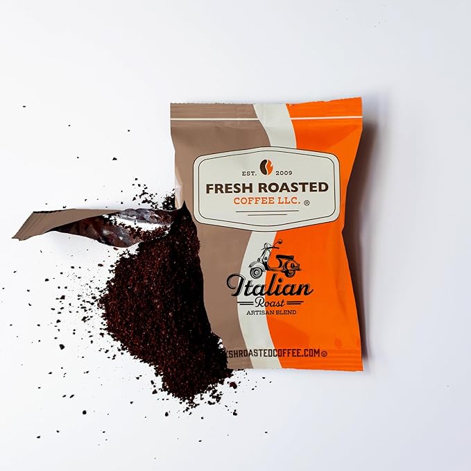 Fresh Roasted Coffee, Italian Roast, Pre-Ground Fractional Packs, 2.25 Ounce, 36 Count