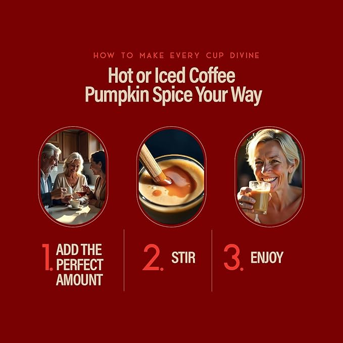 RIO Pumpkin Spice Coffee Syrup, Perfect for Hot or Iced Drinks & Desserts, Warm & Spicy Flavoring Sweetened with Pure Cane Sugar, Barista-Grade Flavor Syrups for Coffee Drinks at Home & Work - 700ml