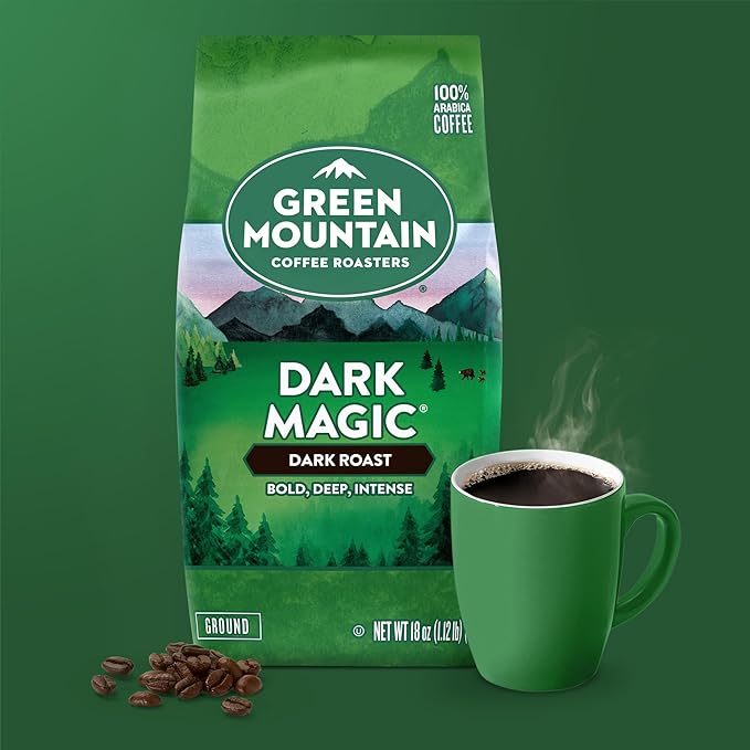 Green Mountain Coffee Roasters Dark Magic, Ground Coffee, Bagged 18 oz