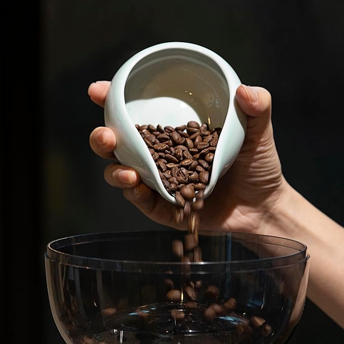 Loveramics 2-Pack Coffee Bean Dosing Cups by James Hoffmann, 30g-60g Capacity (Celadon Blue)