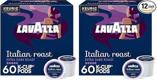 Lavazza Italian Roast, Keurig Single Serve K-Cup Pods, 60ct (12 Packs of 10)