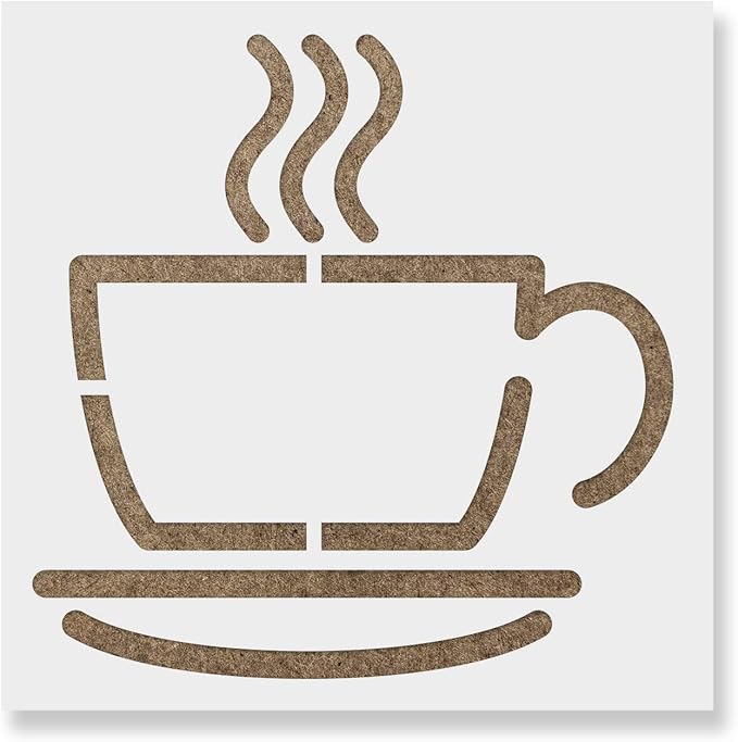 Coffee Cup Stencil - Coffee Stencils, Coffee Cups, Coffee Cup Stencils, Coffee Cup, Coffee Stencil