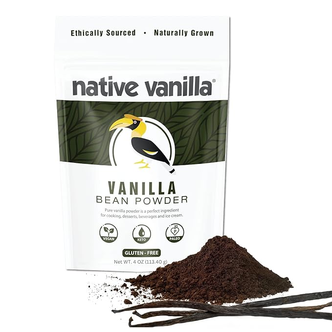 Native Vanilla's raw vanilla bean powder