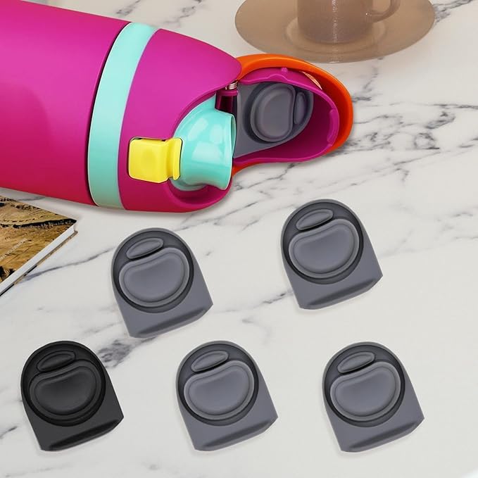 5pcs Rubber Seal Replacement Stopper Compatible with Owala Freesip16/19/24/32/40oz Spout Lid,Water Bottle Gasket Silicone Cap Insert Gasket Stopper Replacement Parts Accessories YA1-01