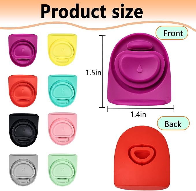 4PCS Replacement Silicone Rubber Seal for Owala FreeSip, Gasket Stopper Compatible with Owala Water Bottle Lid Parts 16/19/24/32/40oz, Leakproof, BPA-Free, Gasket Only