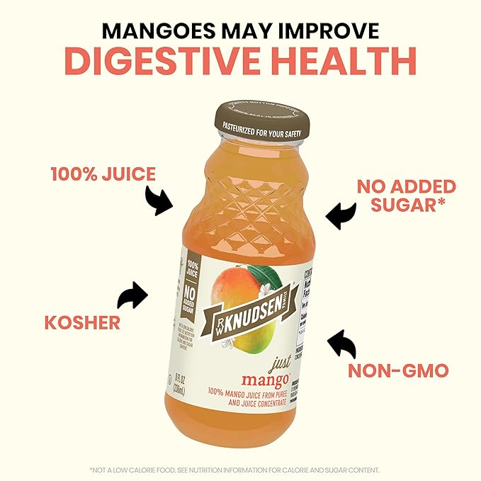 R.W. Knudsen Just Mango Juice, 8 fl oz (12 Pack)