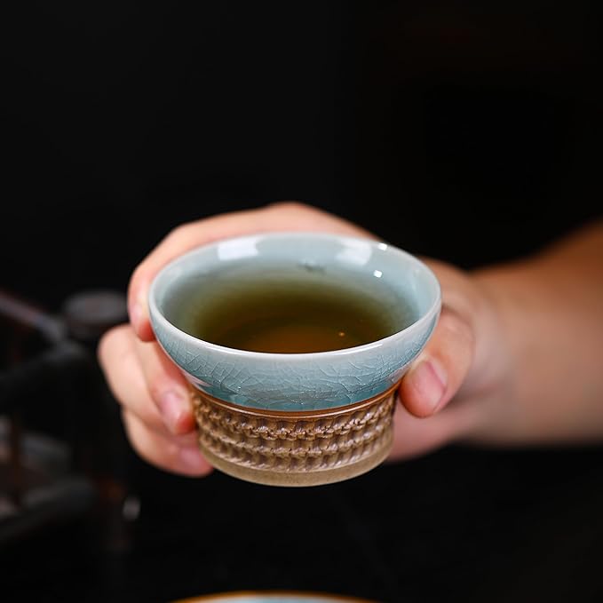 Handmade porcelain Tea Cup, Traditional Japanese Chinese Style, chinese tea cups, High - quality Porcelain, Art Gifts